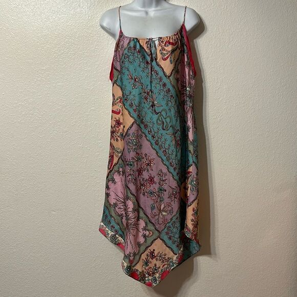 Natori Patchwork Print Nightgown Medium - Picture 1 of 6